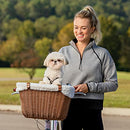 Happy Ride Wicker Bicycle Basket for Dogs and Cats