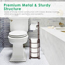 Toilet Paper Holder Toilet Paper Stand and Dispenser for 3 Spare Rolls Metal Wire