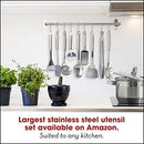 Stainless Steel Kitchen Utensil Set - 29 Cooking Utensils - Nonstick Kitchen Utensils