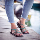 Palm Leaf Flat Summer Sandals for Women | Perfect for the Beach Walking & Dressy