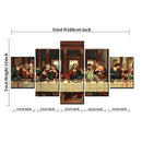 Modern HD Prints The Last Supper Posters and Prints 5 Panels Jesus Oil Painting