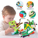 Baby Books Toys, Touch and Feel Crinkle Cloth Books for Babies, Infants & Toddler