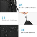 FYY Electronic Organizer, Travel Cable Organizer Bag Pouch Electronic Accessories Carry Case Portable Waterproof Double Layers All-in-One Storage Bag for Cable, Cord, Charger, Phone, Earphone Black