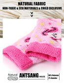 Toddler Kids Girls Fuzzy Slipper Socks Grips Non Slip Fluffy Cozy Comfy Warm Winter