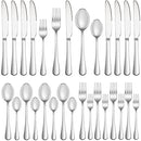 20 Piece Silverware Set Service for 4,Premium Stainless Steel Flatware Set