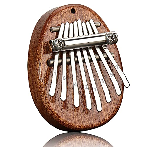 REGIS Kalimba 8 Key exquisite Finger Thumb Piano Marimba Musical good accessory Pendant Gif (Bronze)