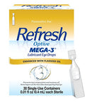 3 Lubricant Eye Drops, Preservative-Free, 0.01 Fl Oz Single-Use Containers, 30 Count