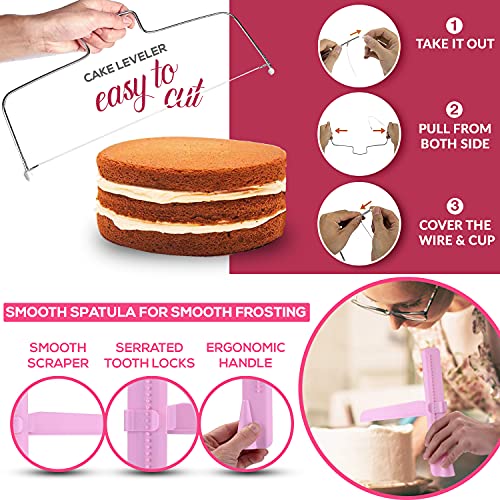 200 PCs Cake Decorating Supplies Kit for Beginners