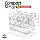 Sagler Chrome Stackable Can Organizer, Can Rack Holds up to 36 Cans