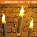 Halloween Decorations - Harry Poter Decor - 12 Floating LED Candles with Remote Control