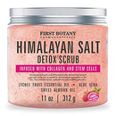 Himalayan Salt Body Scrub with Collagen and Stem Cells-Natural Exfoliating Salt