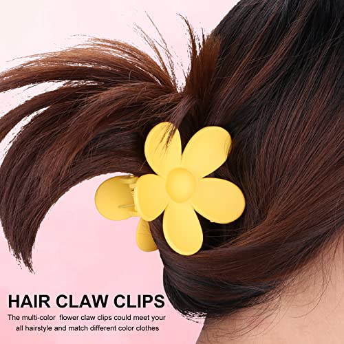 2 PCS Flower Hair Clips Cute Claw Clips for Women Girls Thick Hair, Big Hair Clips Cute