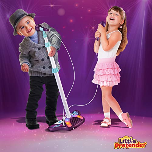 L P Kids Karaoke Machine with 2 Microphones and Adjustable Stand