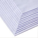 Men's Pure White 100% Cotton Handkerchief