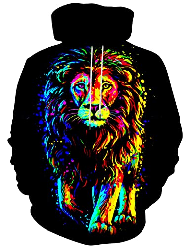 Hoodies Men Women Unisex Animal Sweatshirts