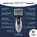 Electric Foot Callus Remover, Feet Scrubber: Rechargeable Mens Pedicure Tools Kit