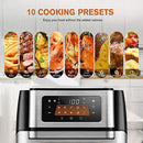Air Fryer, 10-in-1 Air Fryer Toaster Oven, 10.6 Quart, Convection Roaster