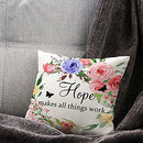 Muuyi Flower Pillow Covers 18x18 Pillow Protector Decorative Throw Pillows Decor