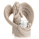 Sympathy Gift in Memory of Loved One, Angel Statue Tealight Candle Holder