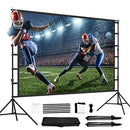 Projector Screen with Stand,150inch Indoor Outdoor Movie Projection Screen