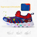 YUNICUS Light Up Sneakers for Boys, Spider Caterpillar