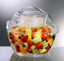 Prodyne Iced Go Salad Bowl, 5.5 Qt, Clear
