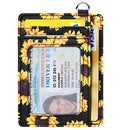 Slim Front Pocket Wallet RFID Blocking Minimalist Credit Card Holder Wallet Sunflower