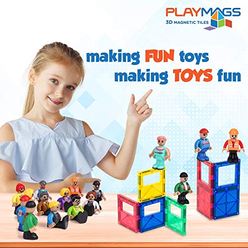 Playmags Magnetic Figures-Community Figures Set of 15 Pieces