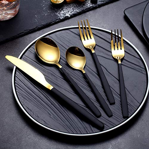 20 Piece Silverware Flatware Cutlery Set,Stainless Steel Utensils Service