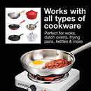 Proctor Silex Electric Single Burner Cooktop, Compact and Portable