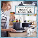 Salt and Pepper Shakers set Farmhouse Kitchen Decor Ceramic Salt Shaker -White