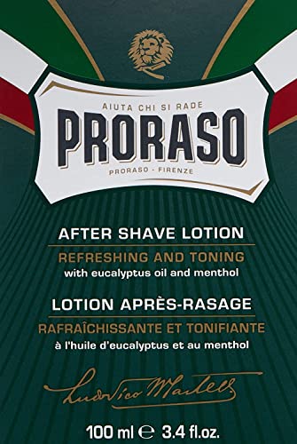 After Shave Lotion for Men, Refreshing and Toning with Menthol and Eucalyptus Oil, 3.4 Fl Oz