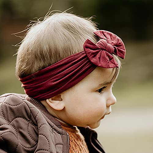 21PCS Baby Nylon Headbands Hairbands Hair Bow Elastics for Baby Girls