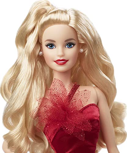 Barbie Signature 2022 Holiday Doll with Blonde Hair, Collectible Series