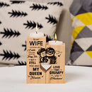 Candle Holder Wife Gifts from Husband - to My Wife You are My Queen Forever - Gift for Birthday, Anniversary