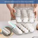 Large Capacity Egg Holder for Refrigerator, Egg Fresh Storage Box for Fridge, Egg Storage Container Organizer Bin, Clear Plastic Storage Container (2 Layer)