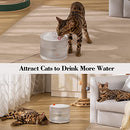 Cat Water Fountain Wireless,luti Water Fountain for Cats Inside with Wireless Pump,77OZ