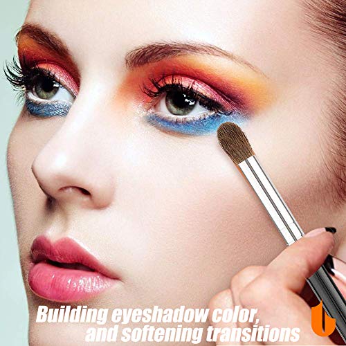 Makeup Brushes Eyeshadow Brush Set - 3pcs Soft Synthetic Eyeshadow Blending Brush