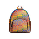 Coach Women's Court Backpack In Signature Canvas (Rainbow Signature Canvas - Khaki)
