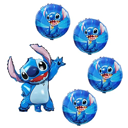 5Pc Lilo and Stitch Balloons, Lilo and Stitch Party Decoration