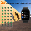 Smart Watch(Call Receive/Dial), Fitness Watch 28 Sport Modes, 1.7'' Smart Watches