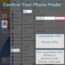 Compatible with 6.1" iPhone 13 Pro Case with Camera Cover