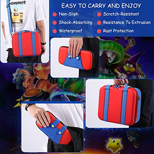 Carrying Case for Nintendo Switch Travle Protective Hard Shell Large Storage Case