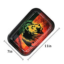 Metal Raw Rolling Tray - 11x7 inch Large Cigarette Rolling Tray Gift Set