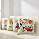 Summer Pillow Covers 18x18: Watermelon Decorative Pillow Covers