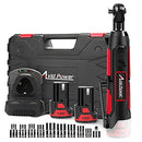 Cordless Electric Ratchet Wrench, 3/8" 50N.m (37 Ft-lbs) 12V Power Ratchet Wrench