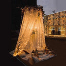 Remote Control Curtain Lights Plug in Curtain Lights Outdoor,300 LED Window Wall