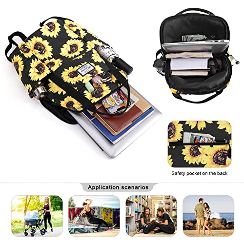 Women Fashion Backpack Purse Multi Pockets Original Print Daypack Casual Sling Bag