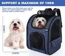 Pet Carrier Backpack, Dog Carrier Backpack, Expandable with Breathable Mesh for Small