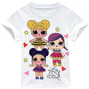 Girls Birthday Clothes Surprise Short Sleeve Shirt Skirt Set Princess Party Outfit for Girl